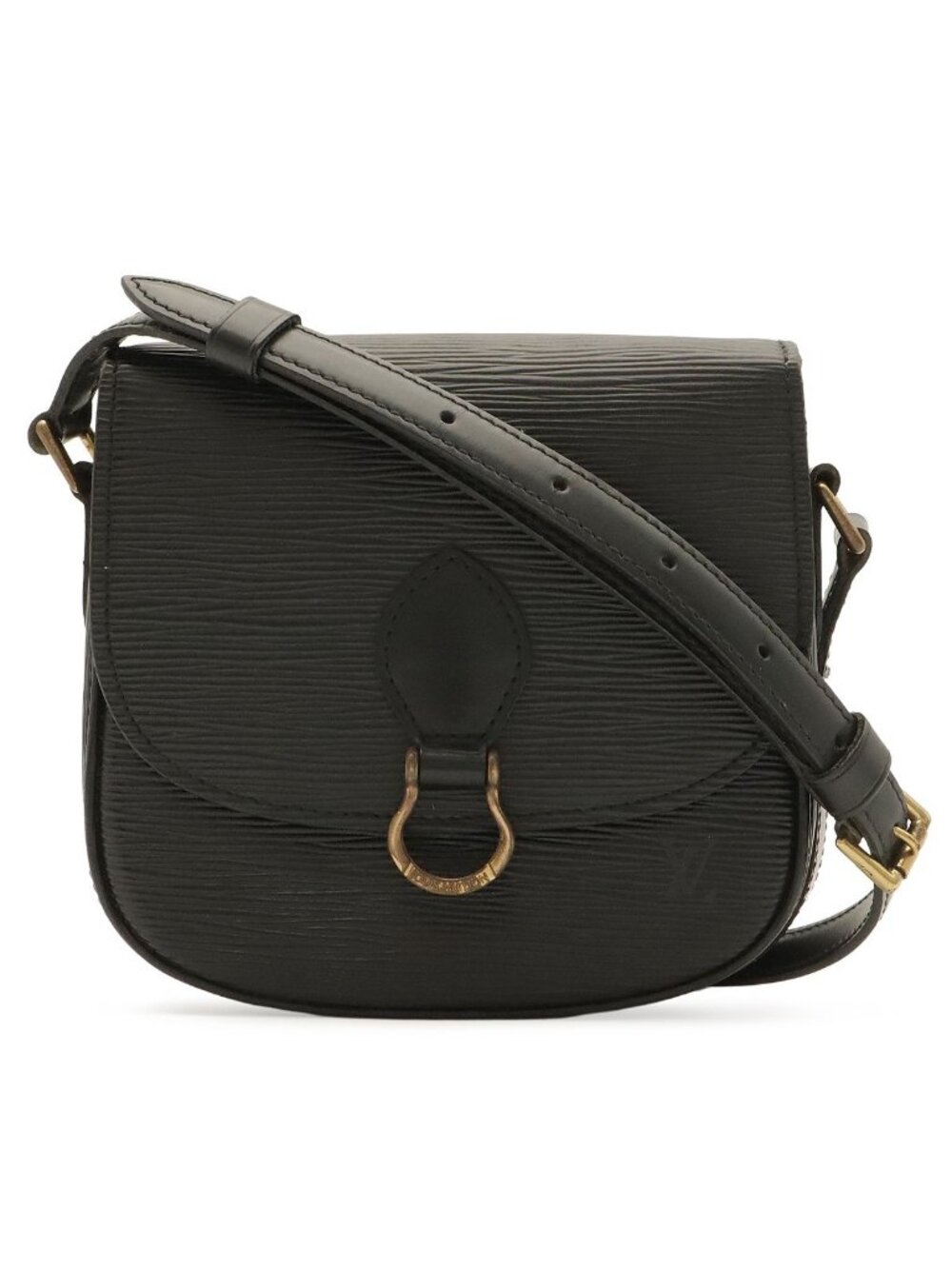 Louis Vuitton Epi Mini Saint-cloud Shoulder Bag Pochette Crossbody Leather Noir